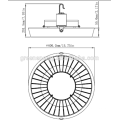 a baía alta conduzida da baía 85-277vac 400w 300w 200w 150w 100w do dispositivo elétrico de iluminação conduziu